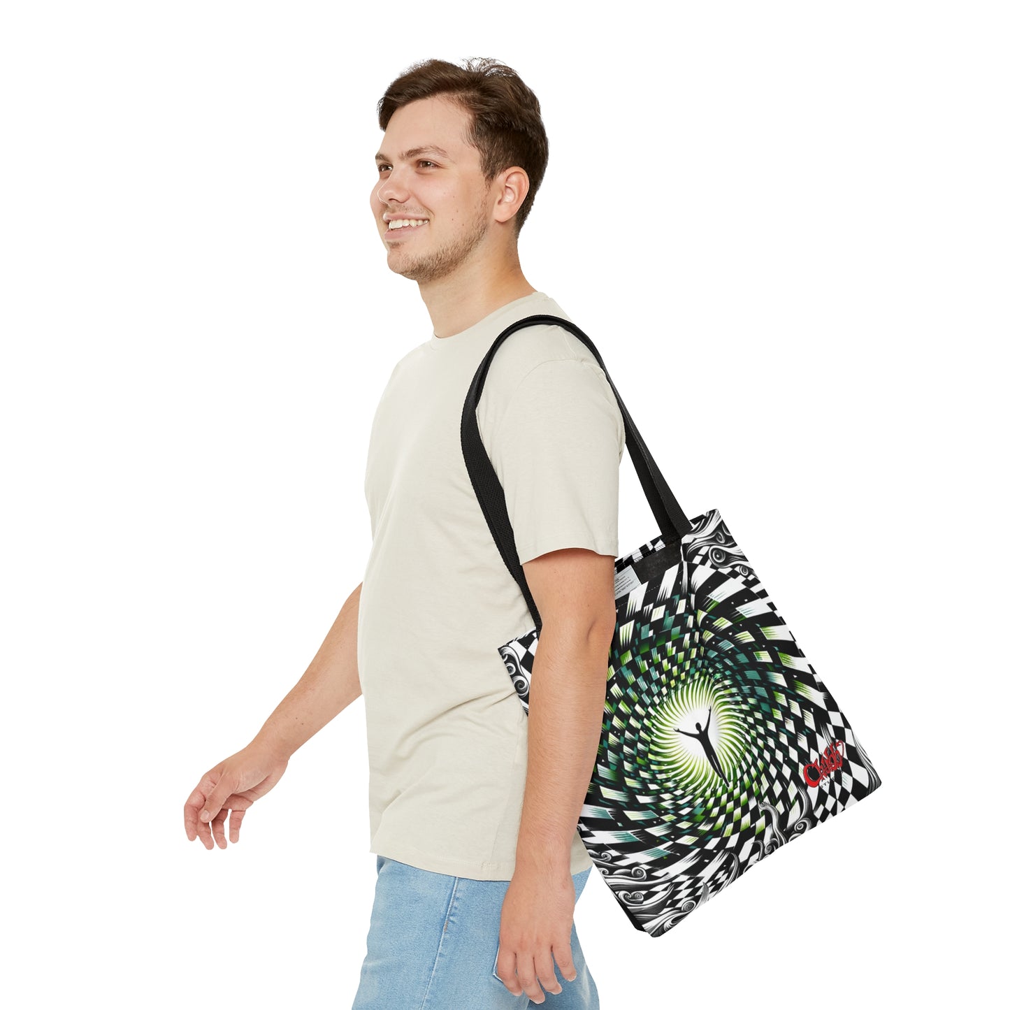 Hypnotic Vortex Tote Bag