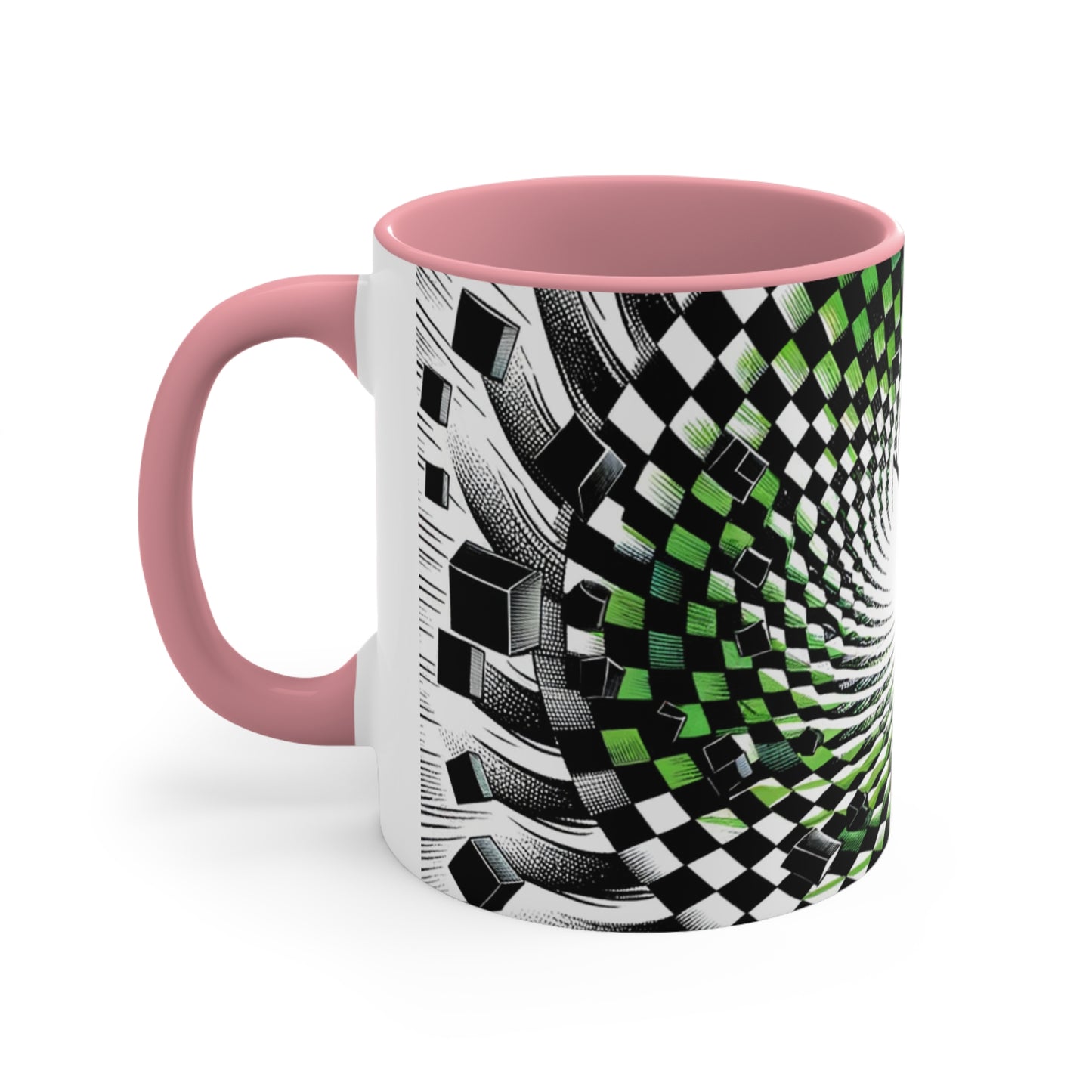 Surreal Vortex Illusion Accent Coffee Mug