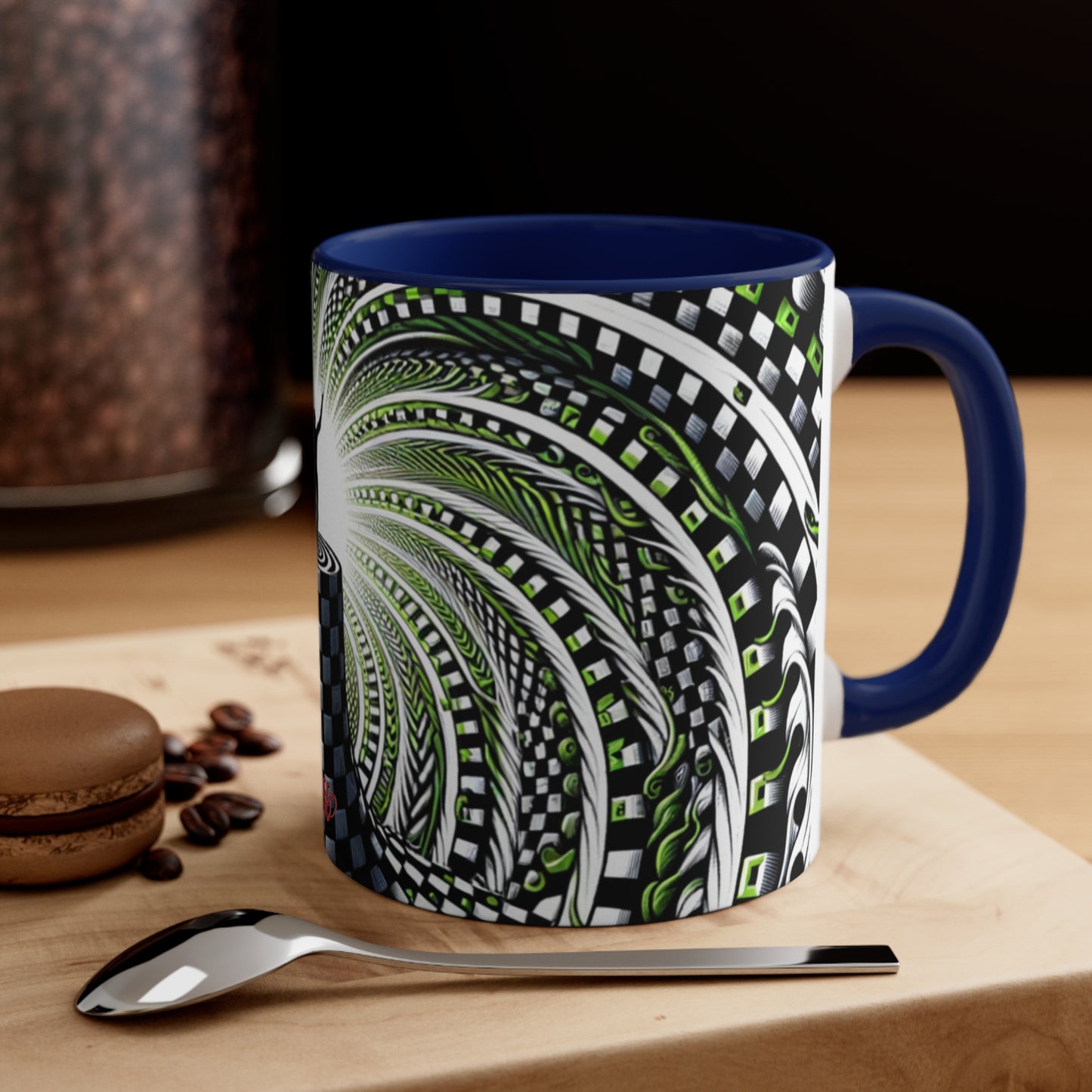 Surreal Vortex Illusion Accent Coffee Mug