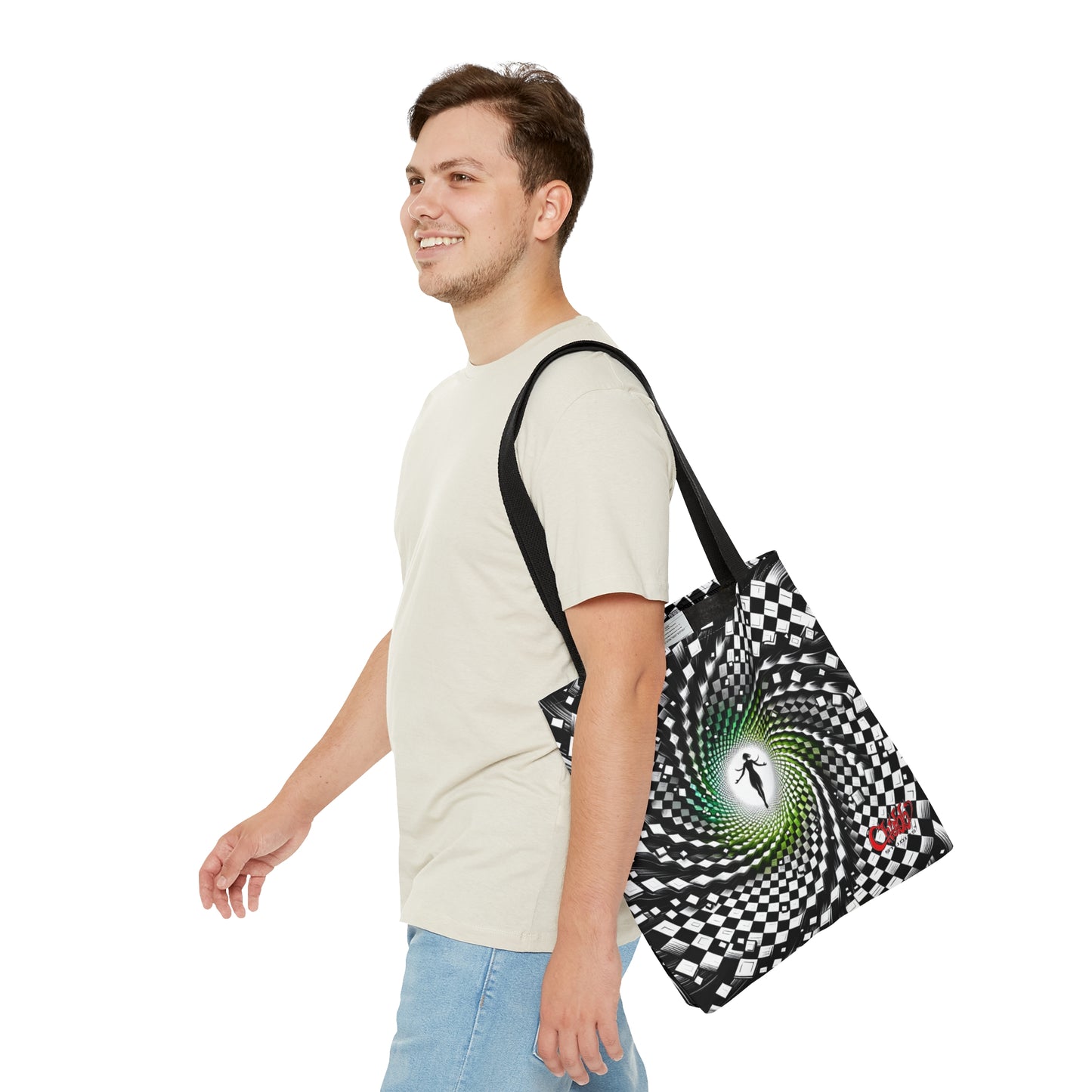 Hypnotic Vortex Tote Bag