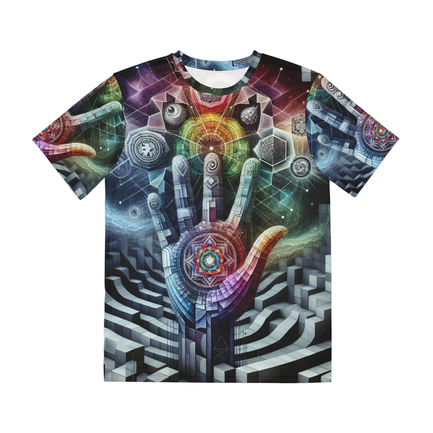 Cosmic Hand Geometric Tee