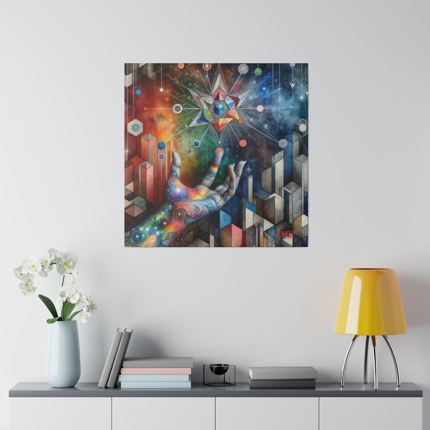 Cosmic Touch Urban Canvas