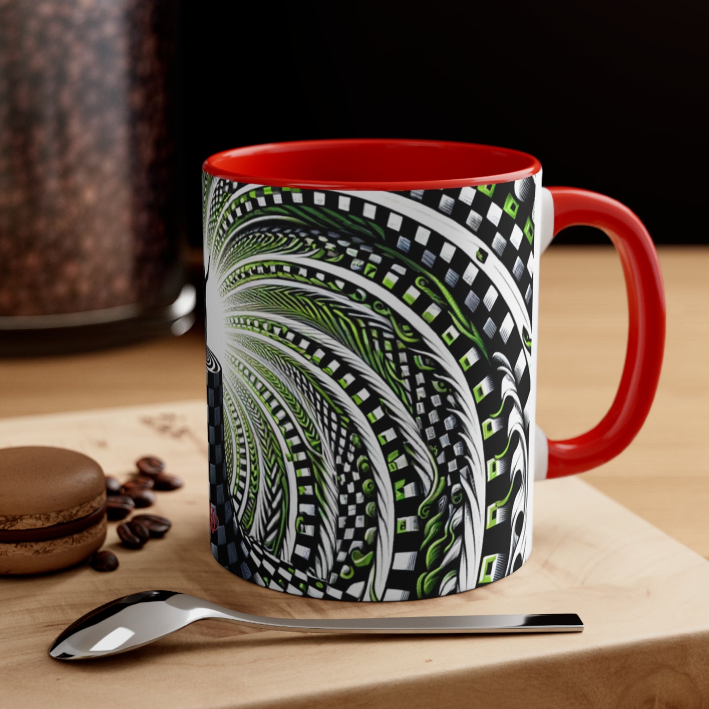 Surreal Vortex Illusion Accent Coffee Mug