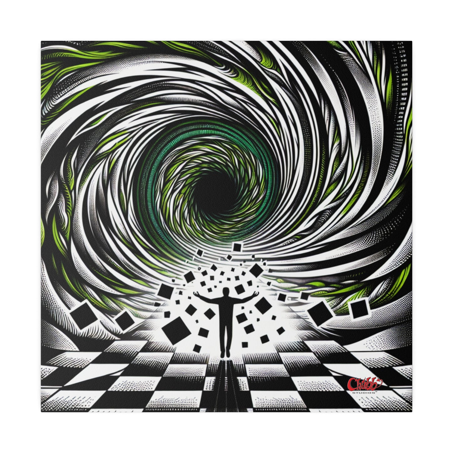 Hypnotic Vortex Canvas