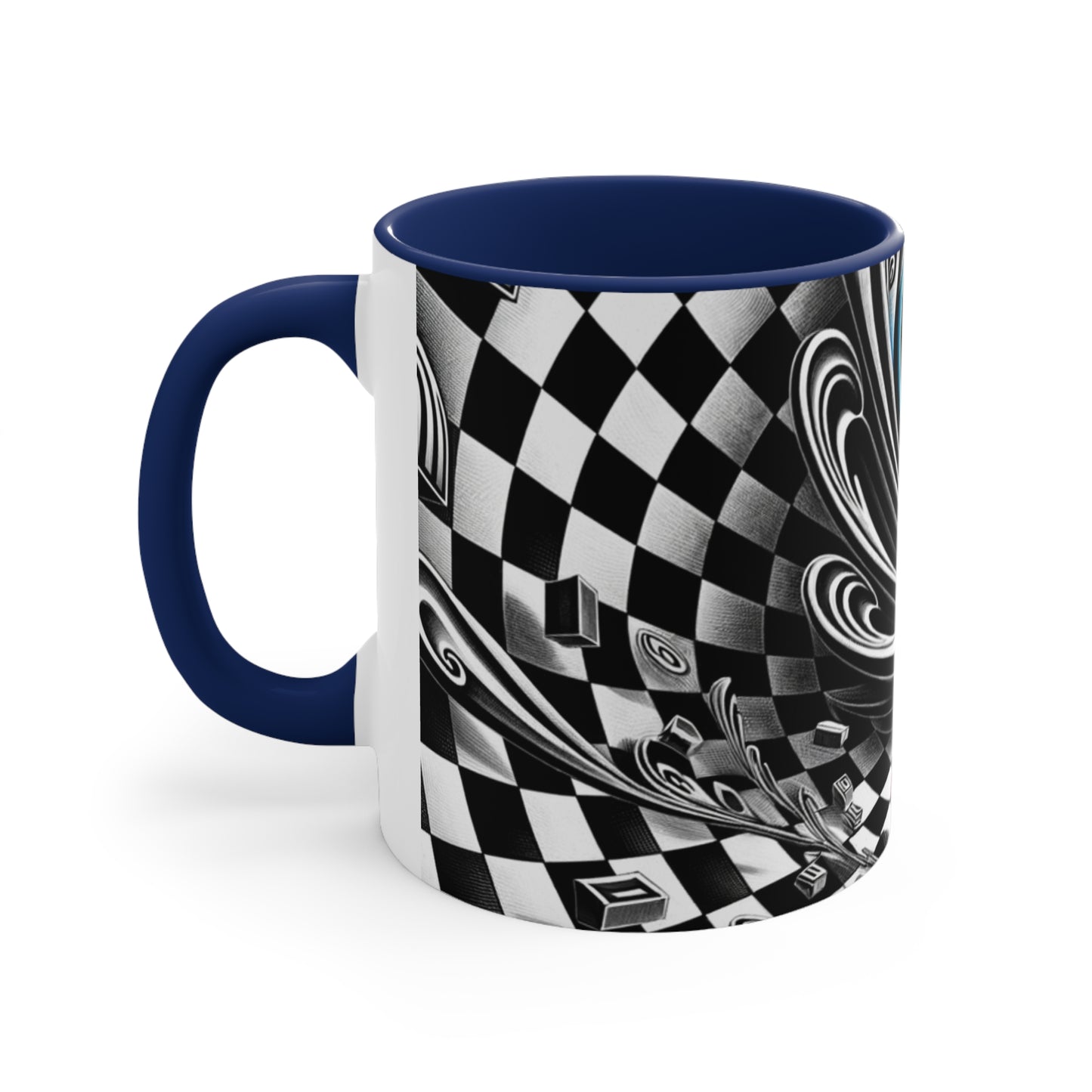 Surreal Vortex Illusion Accent Coffee Mug