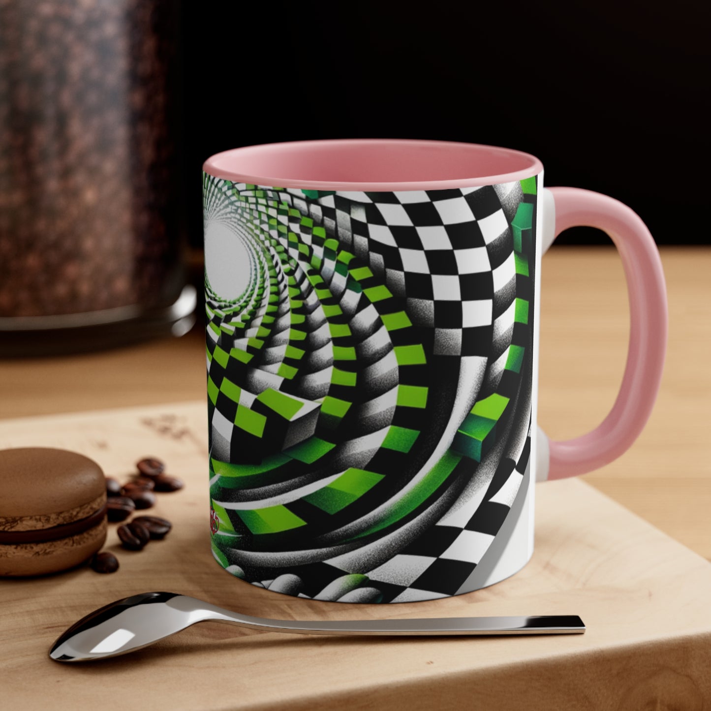 Surreal Vortex Illusion Accent Coffee Mug