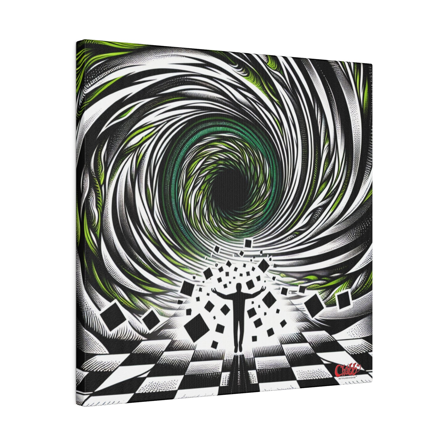 Hypnotic Vortex Canvas