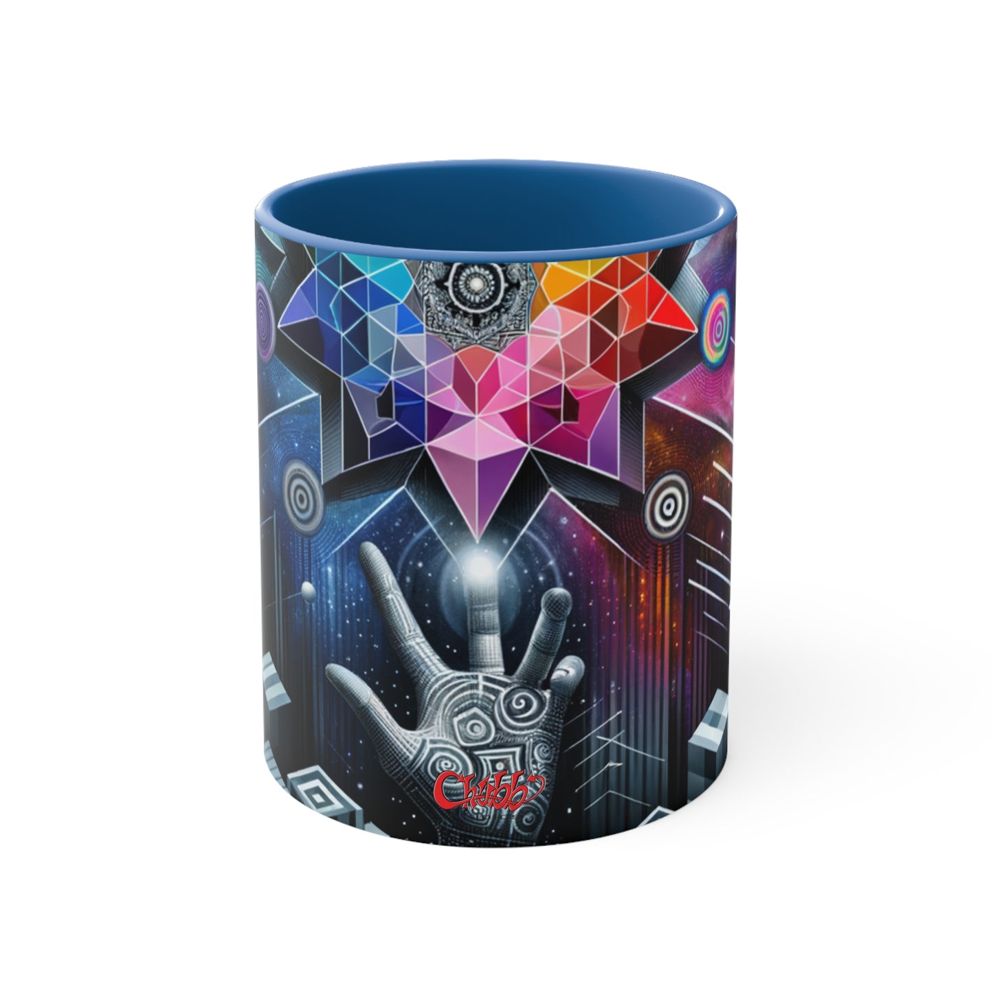 Cosmic Voyage Geometric Art Accent Coffee Mug