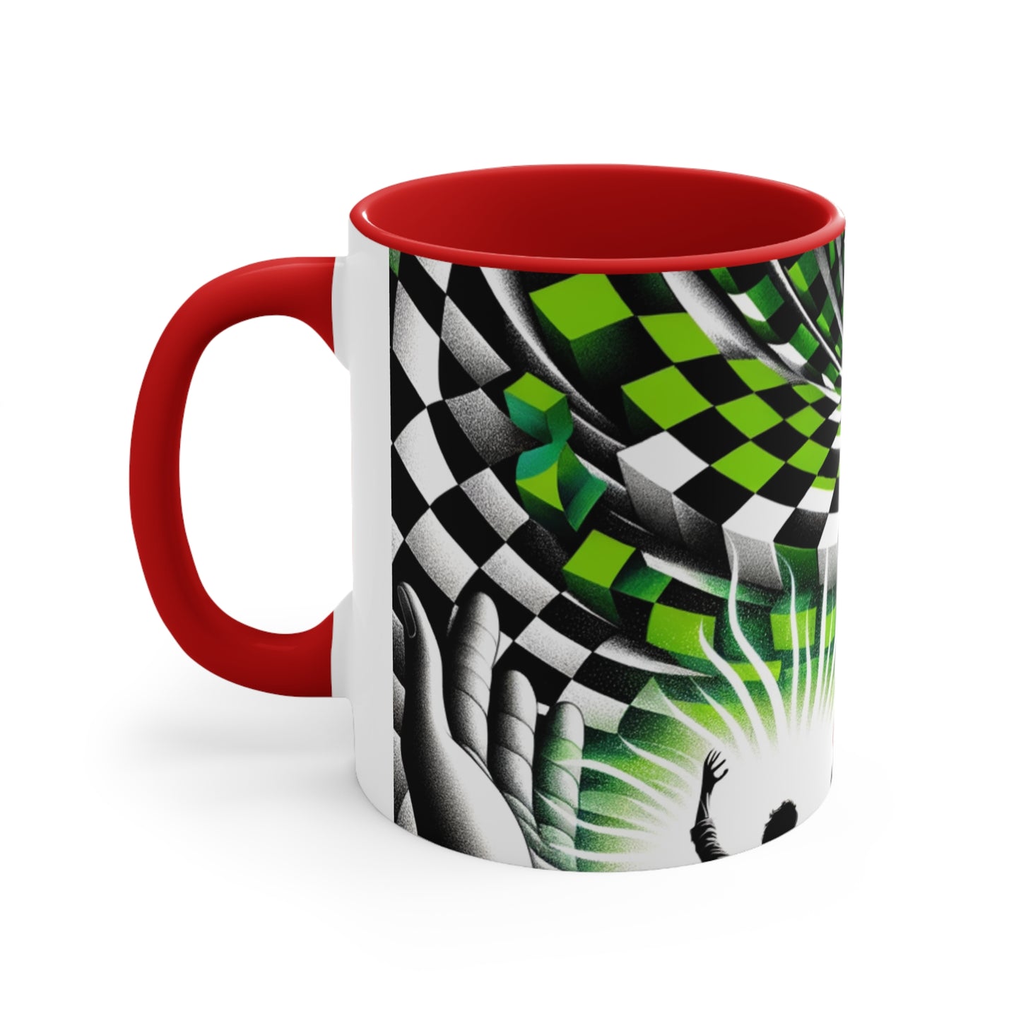 Surreal Vortex Illusion Accent Coffee Mug