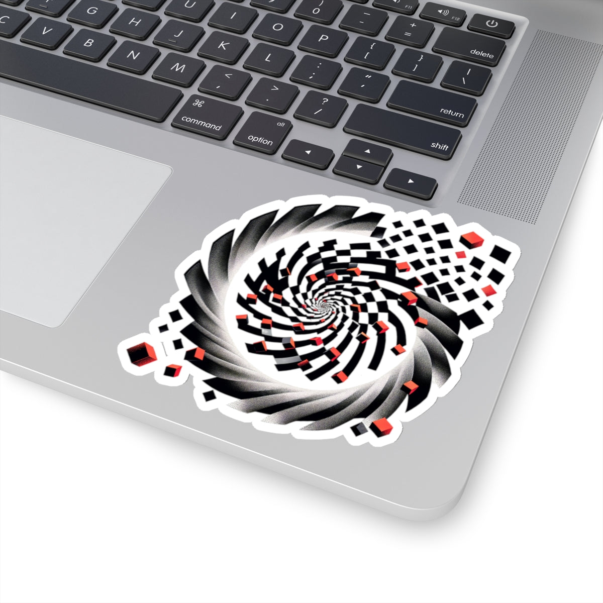 Hypnotic Spiral Illusion Sticker