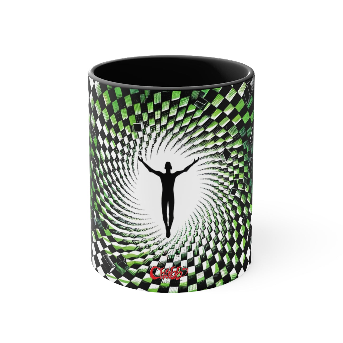 Surreal Vortex Illusion Accent Coffee Mug