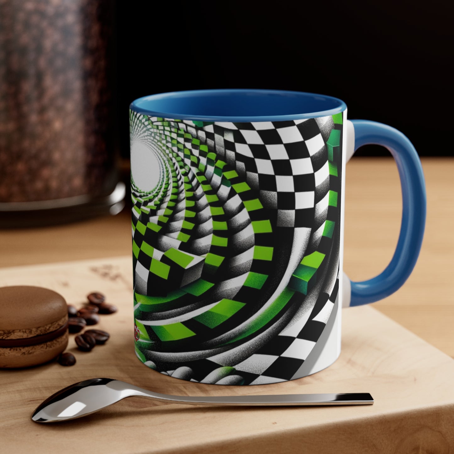 Surreal Vortex Illusion Accent Coffee Mug