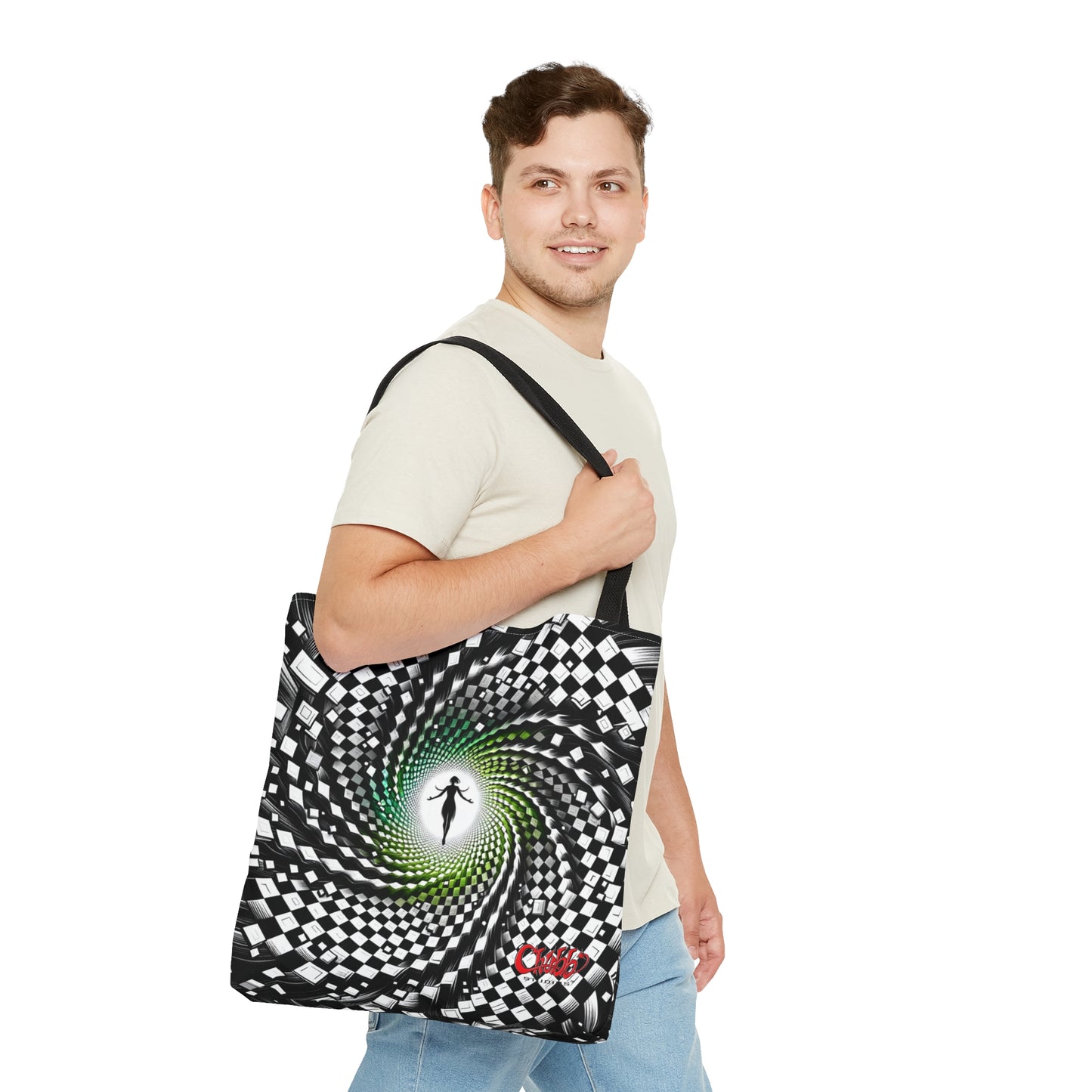 Hypnotic Vortex Tote Bag