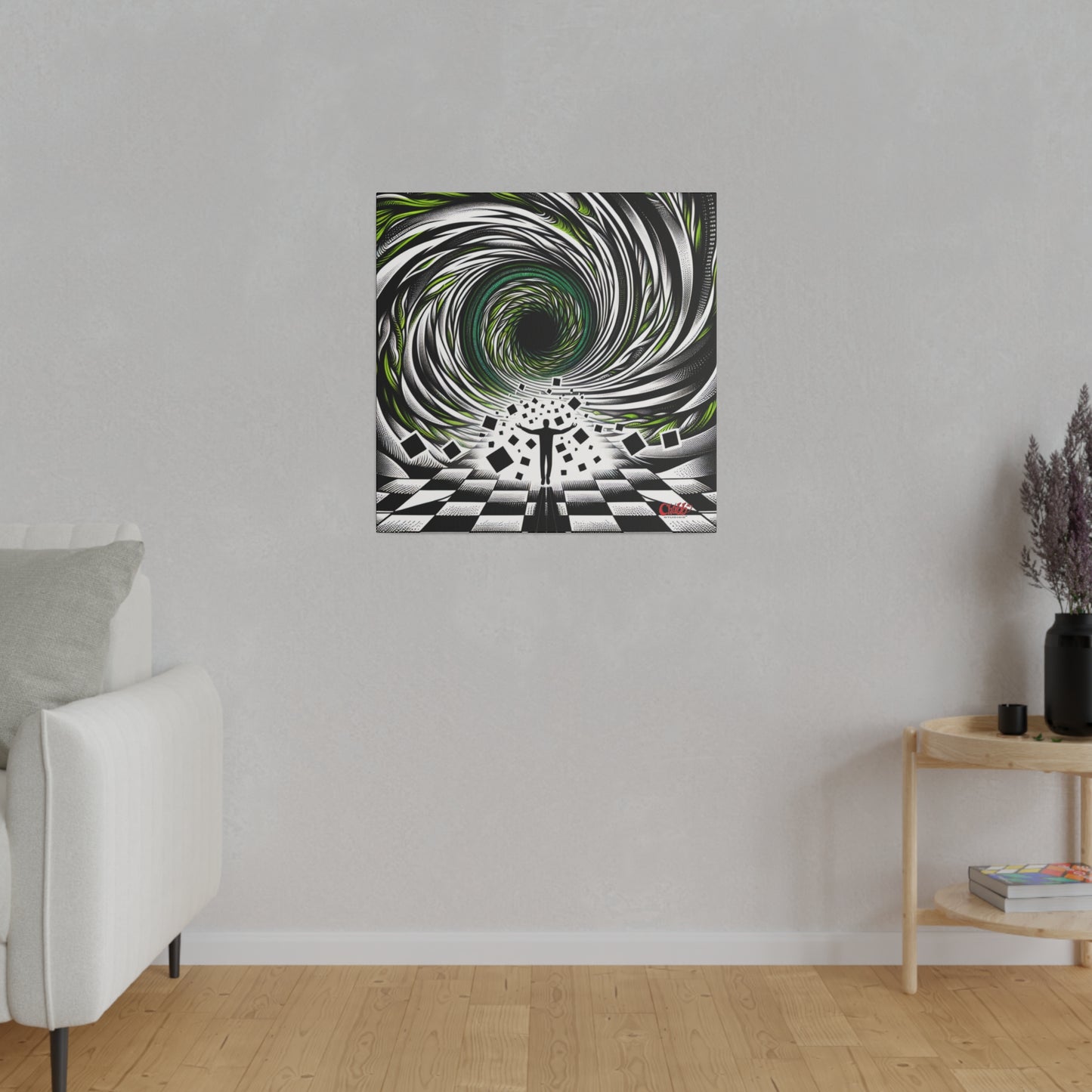 Hypnotic Vortex Canvas