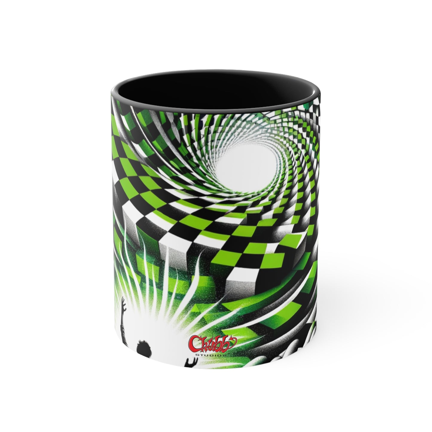 Surreal Vortex Illusion Accent Coffee Mug