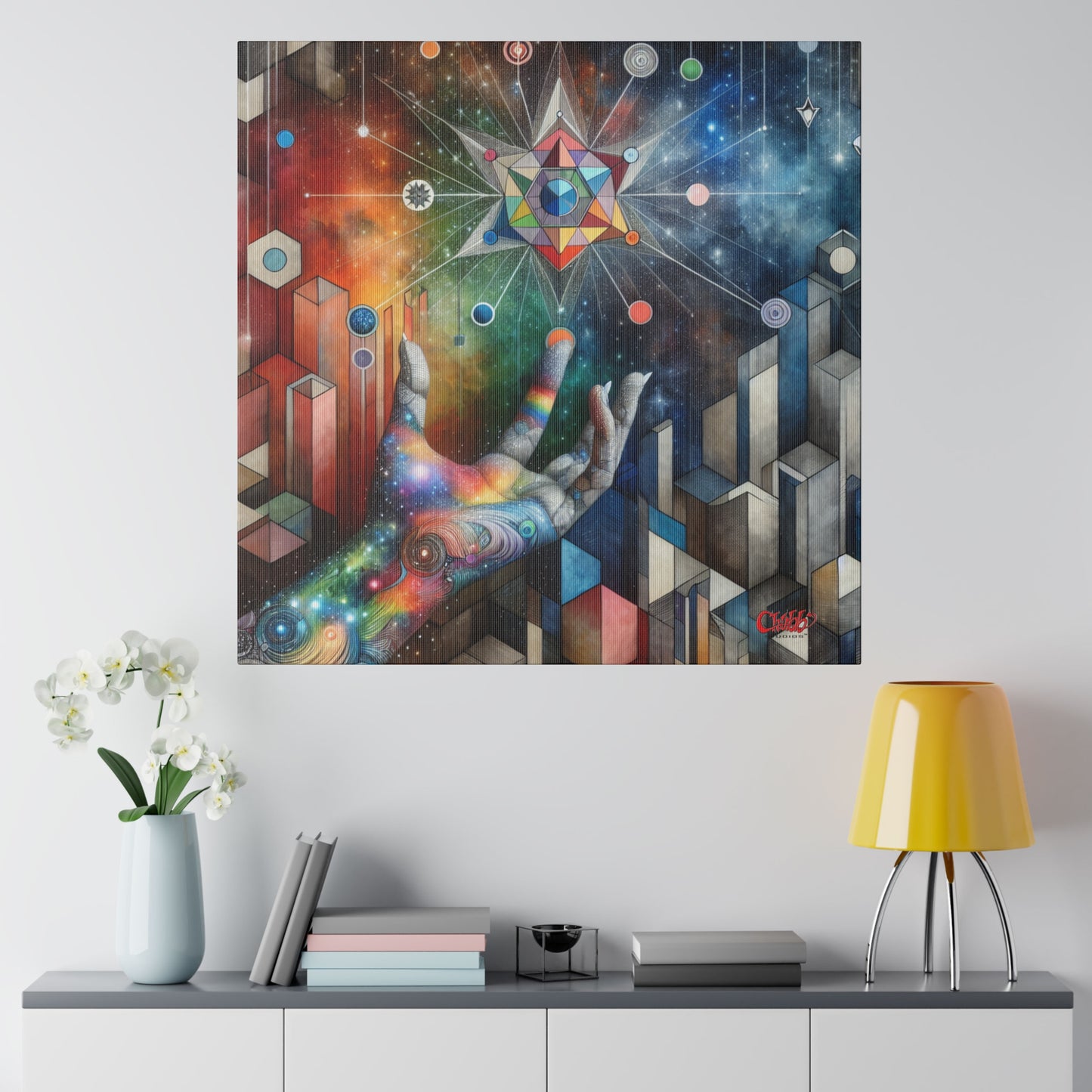 Cosmic Touch Urban Canvas