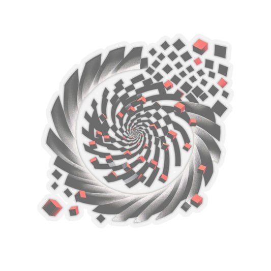 Hypnotic Spiral Illusion Sticker