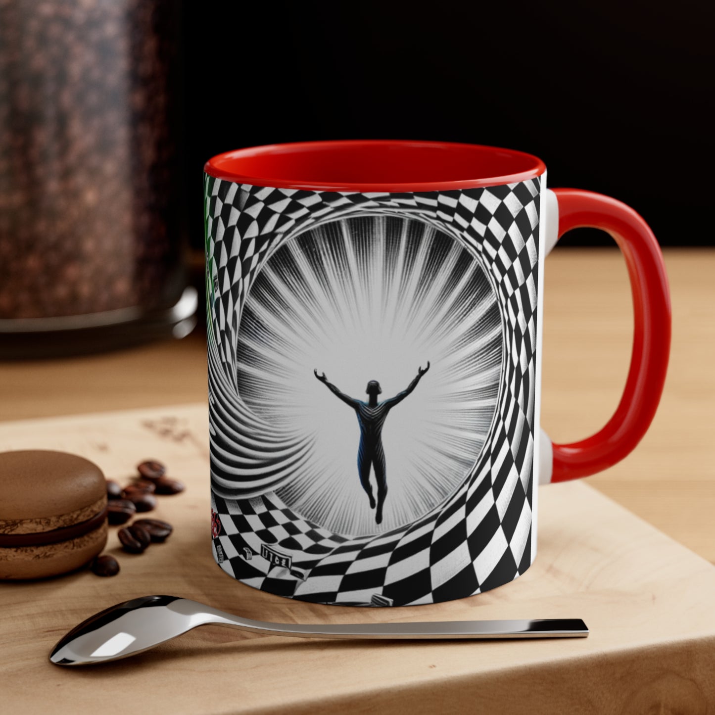 Surreal Vortex Illusion Accent Coffee Mug