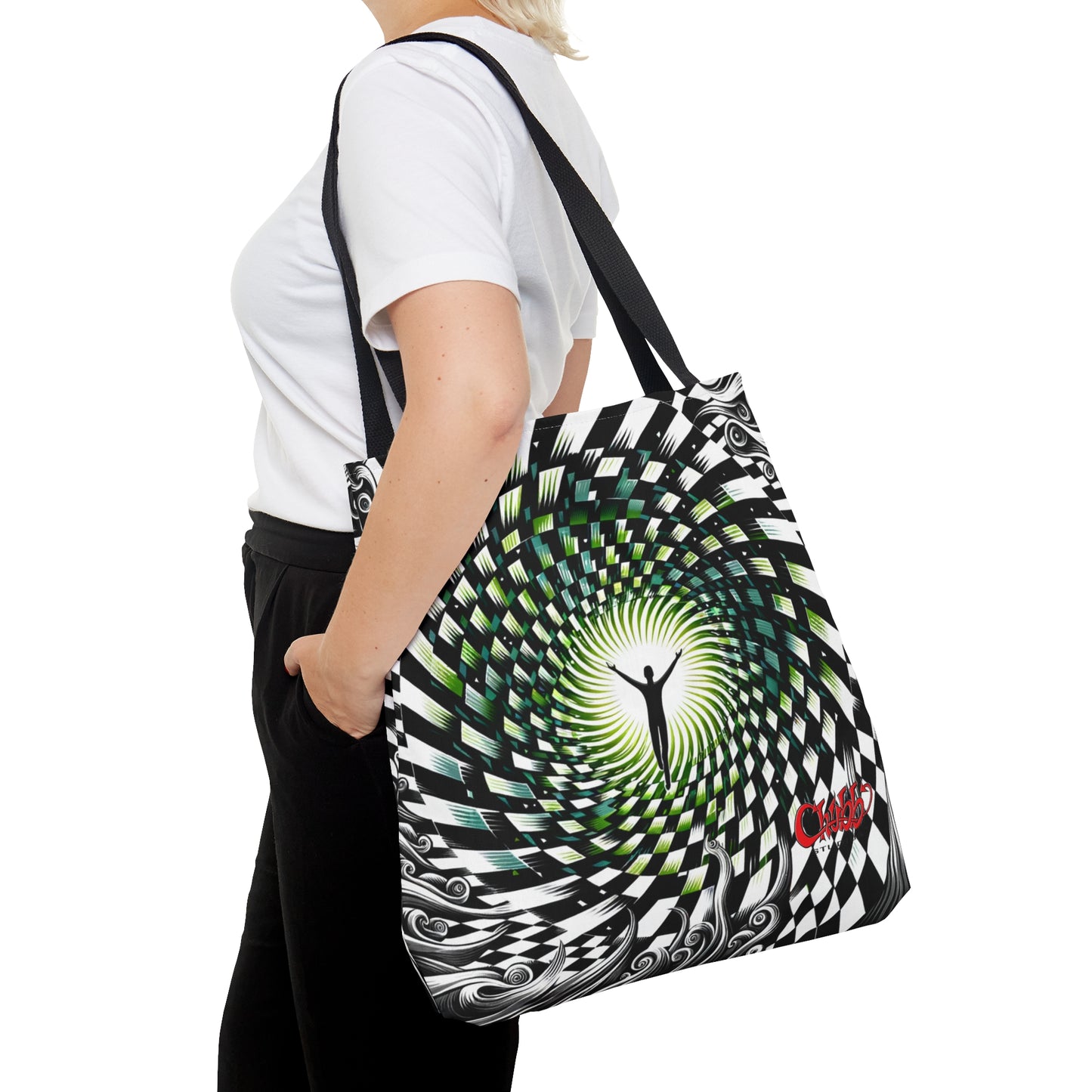 Hypnotic Vortex Tote Bag