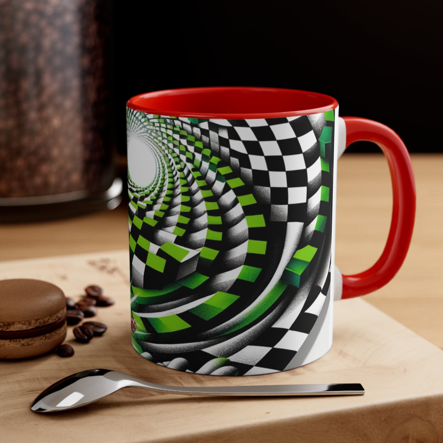 Surreal Vortex Illusion Accent Coffee Mug