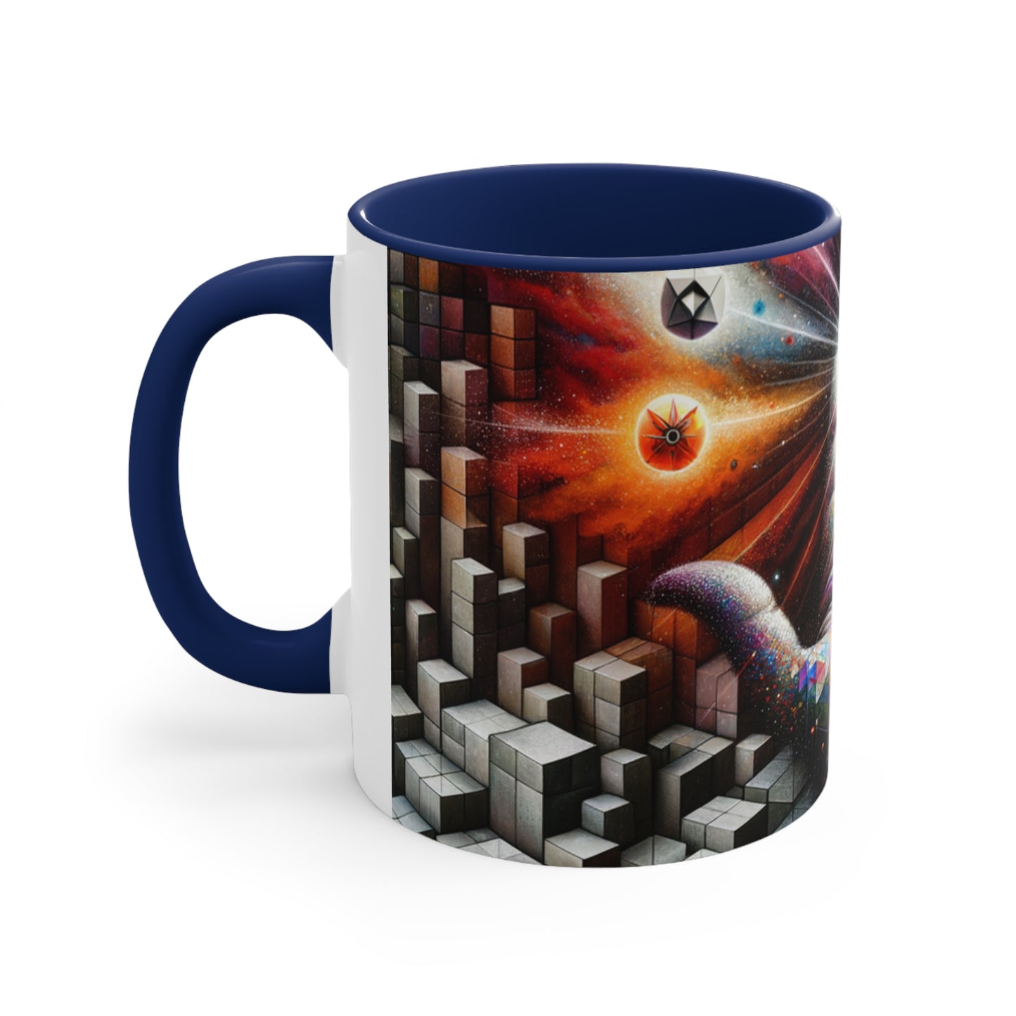 Cosmic Voyage Escher-Inspired Accent Coffee Mug