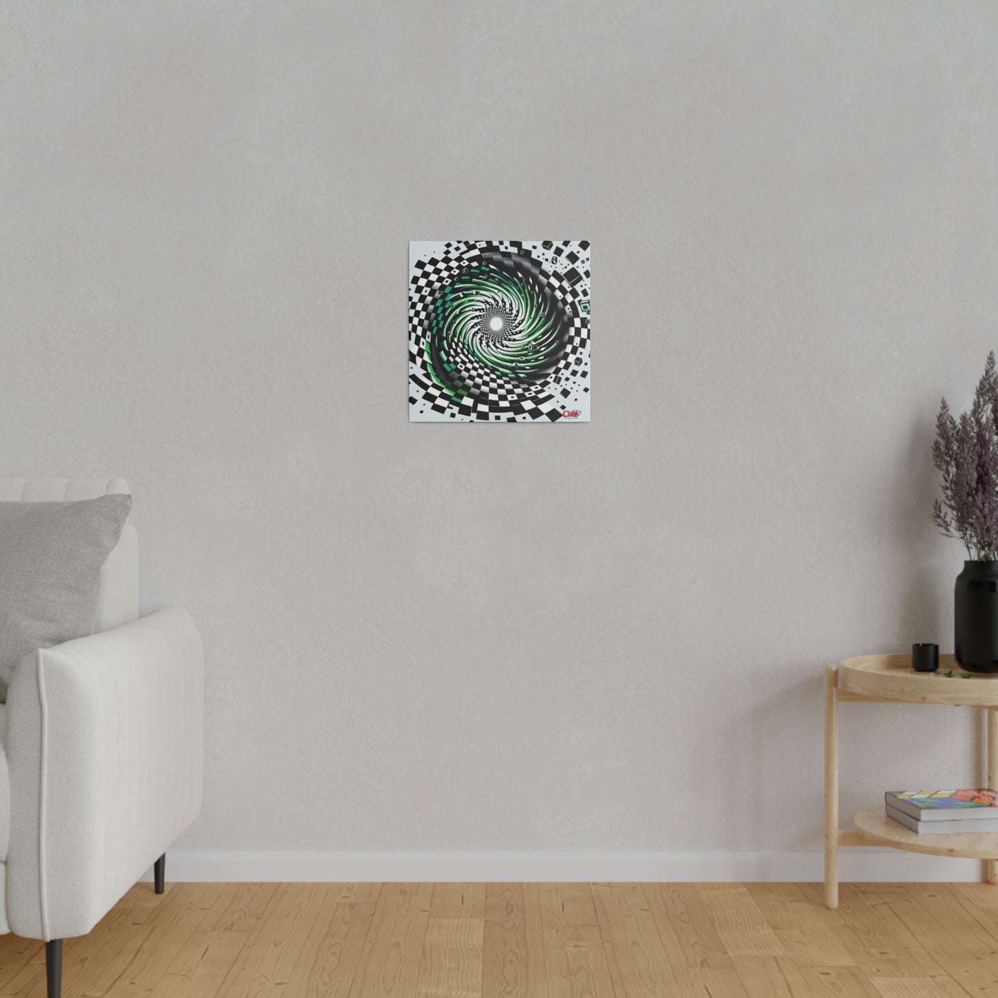 Hypnotic Vortex Abstract Canvas