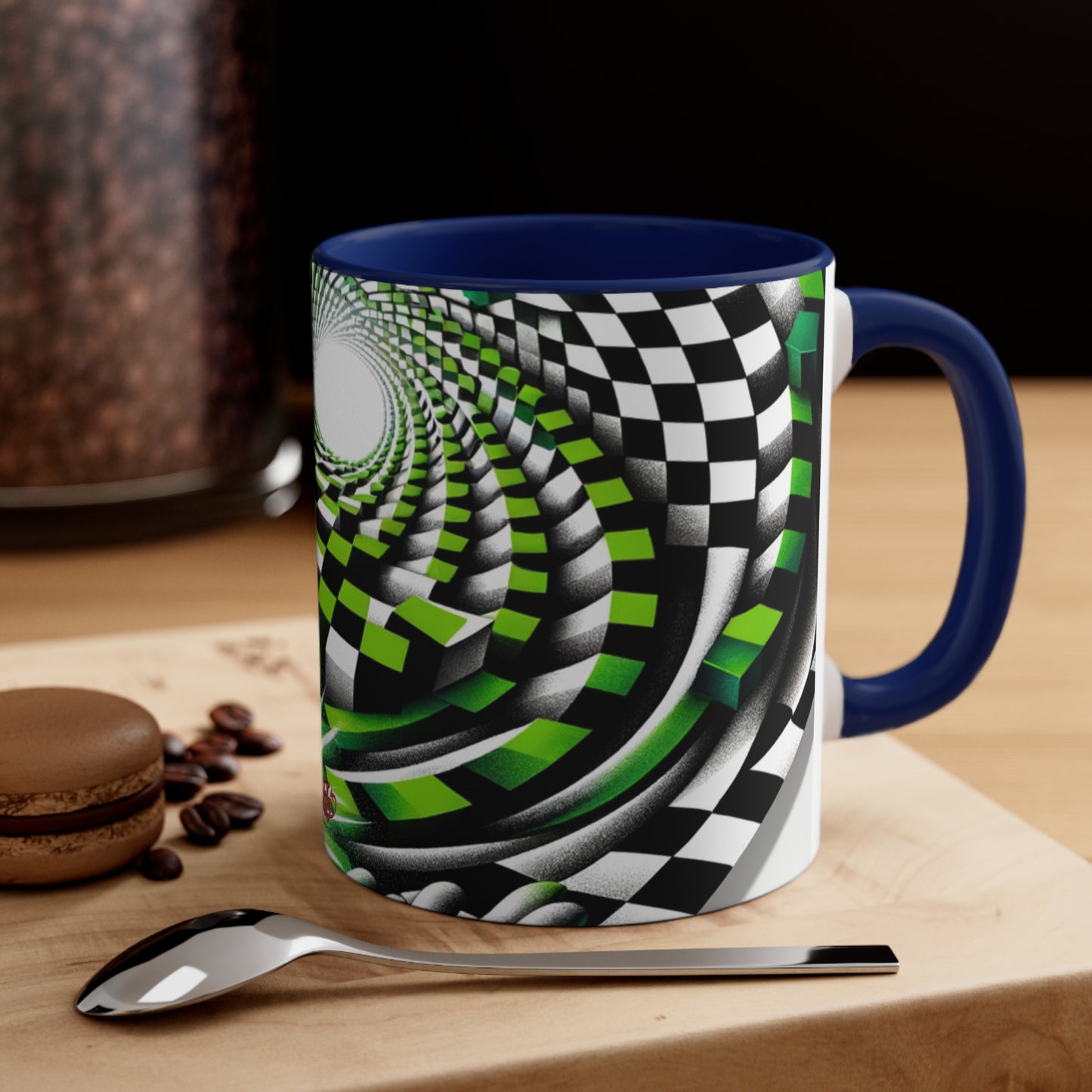 Surreal Vortex Illusion Accent Coffee Mug