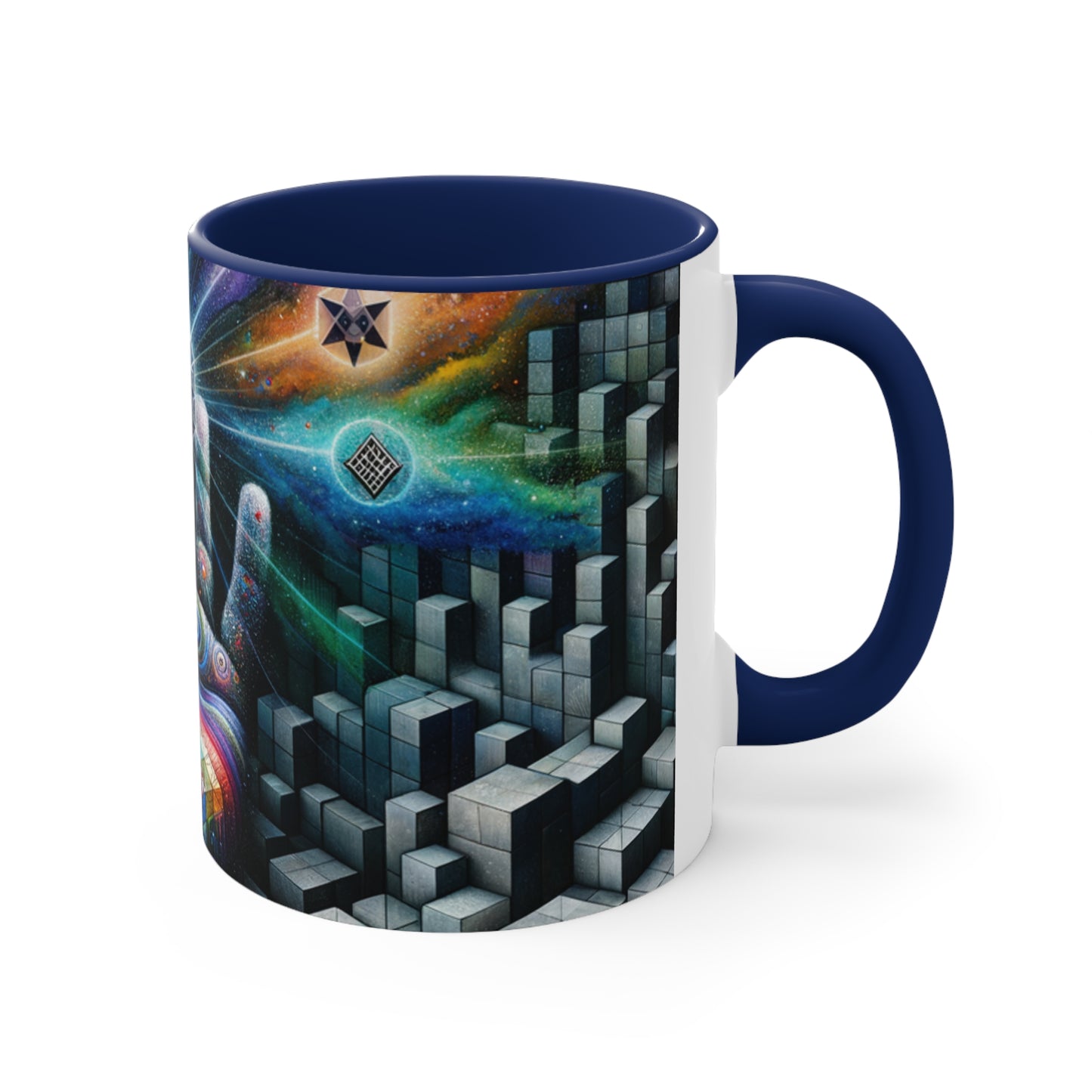 Cosmic Voyage Escher-Inspired Accent Coffee Mug