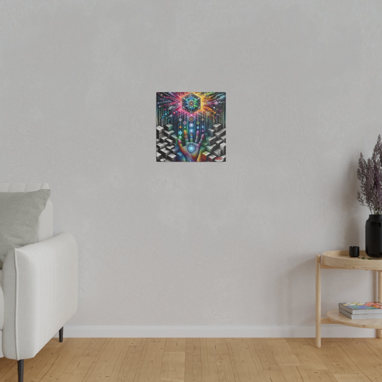 Cosmic Energy Hand Canvas