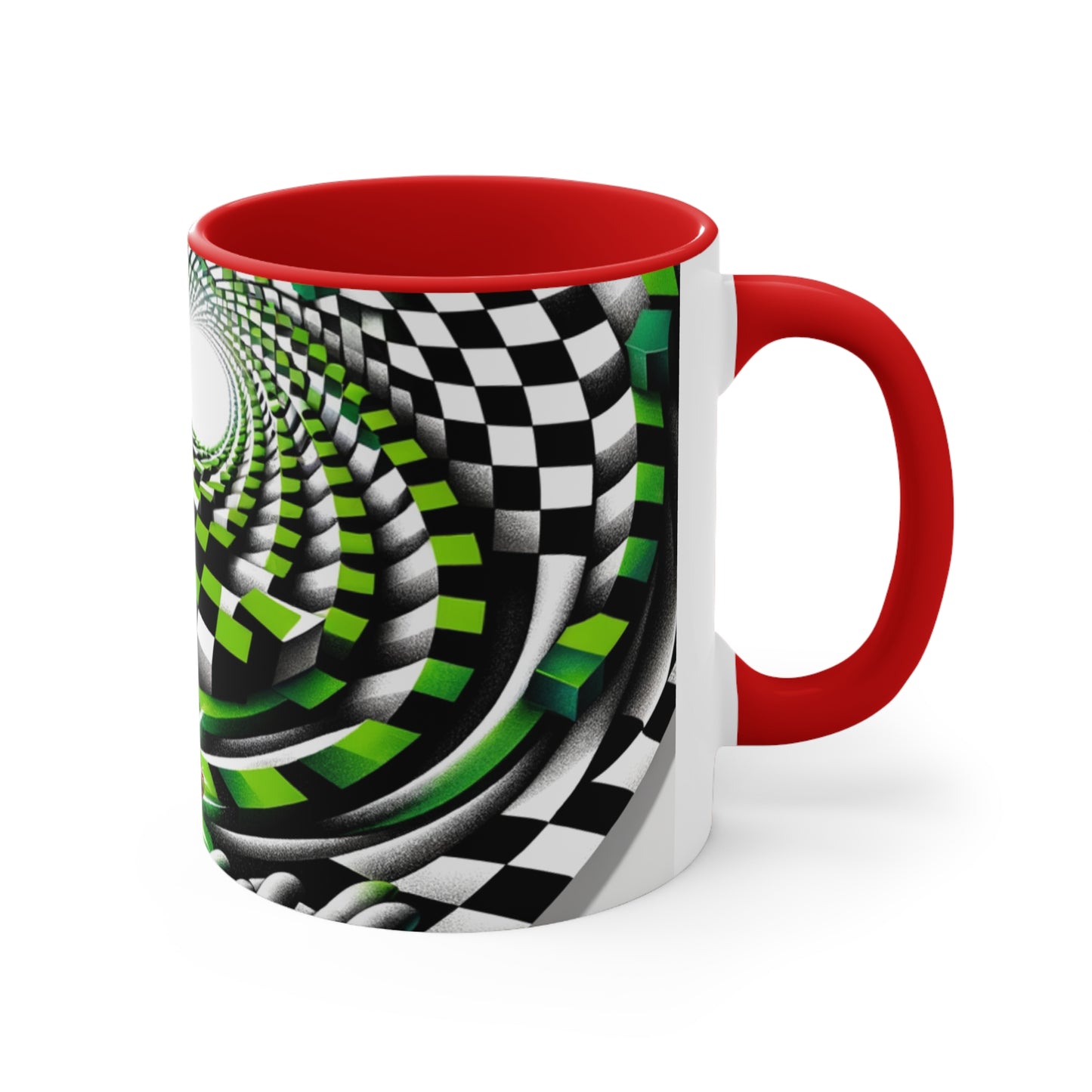 Surreal Vortex Illusion Accent Coffee Mug