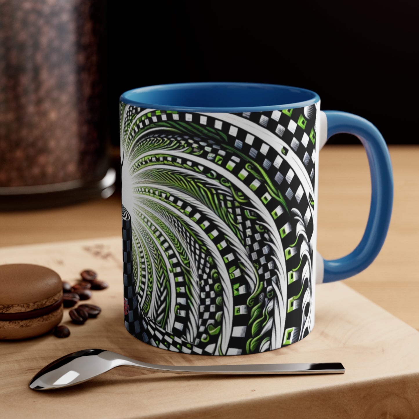 Surreal Vortex Illusion Accent Coffee Mug