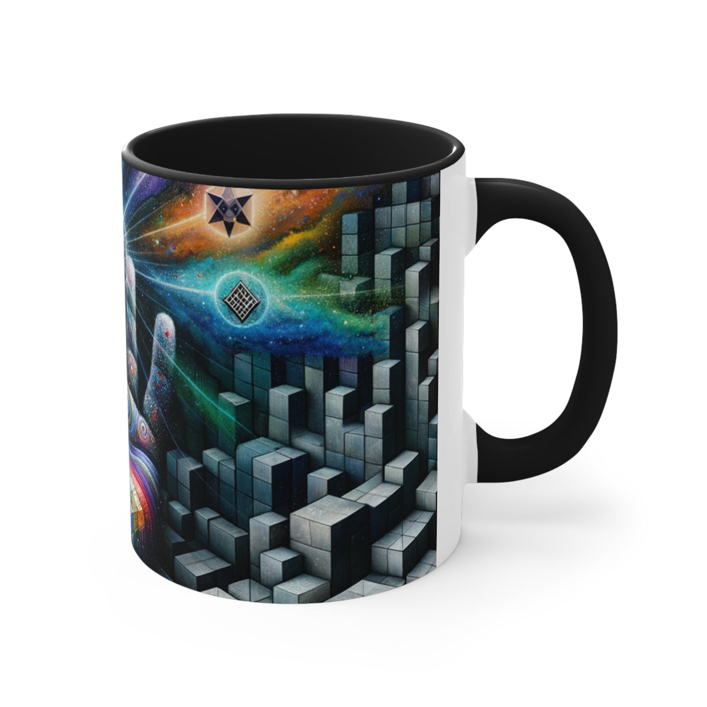 Cosmic Voyage Escher-Inspired Accent Coffee Mug