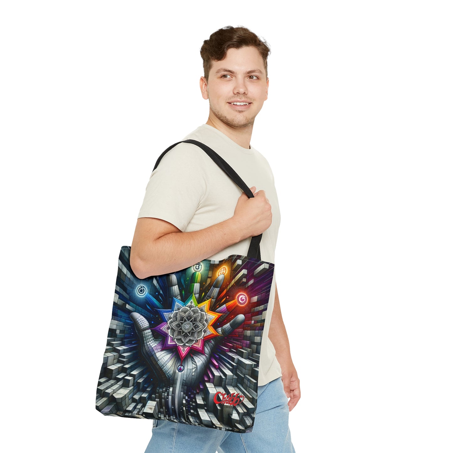 Cosmic Mandala Tote Bag