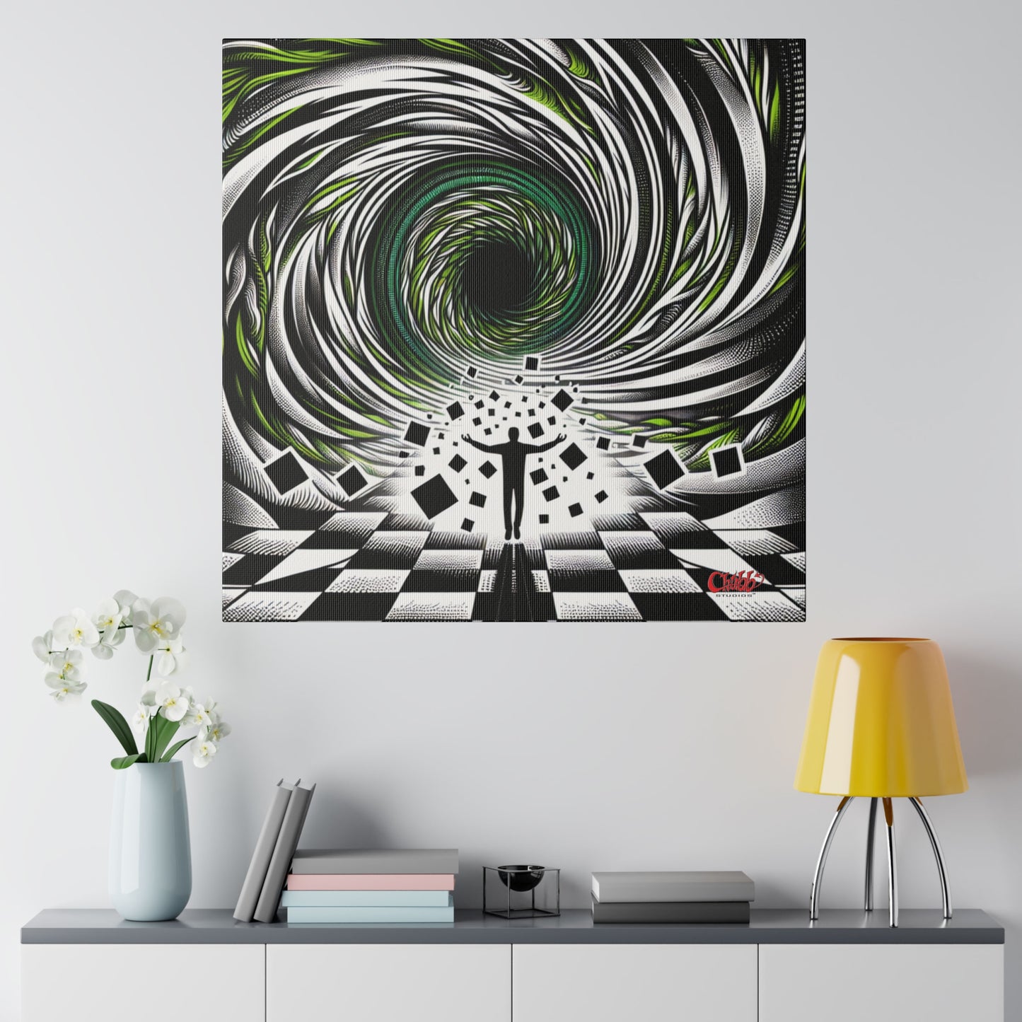 Hypnotic Vortex Canvas