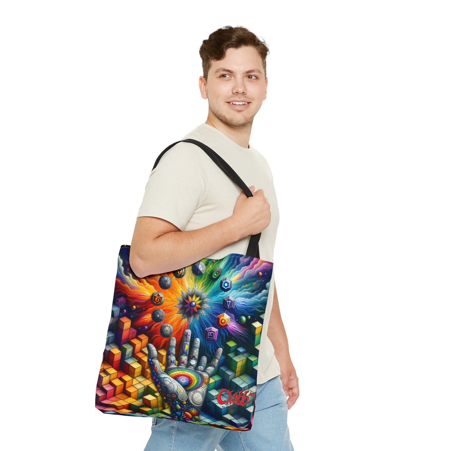 Cosmic Hand Tote Bag