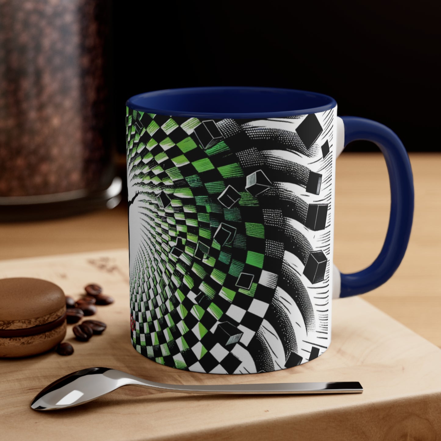 Surreal Vortex Illusion Accent Coffee Mug