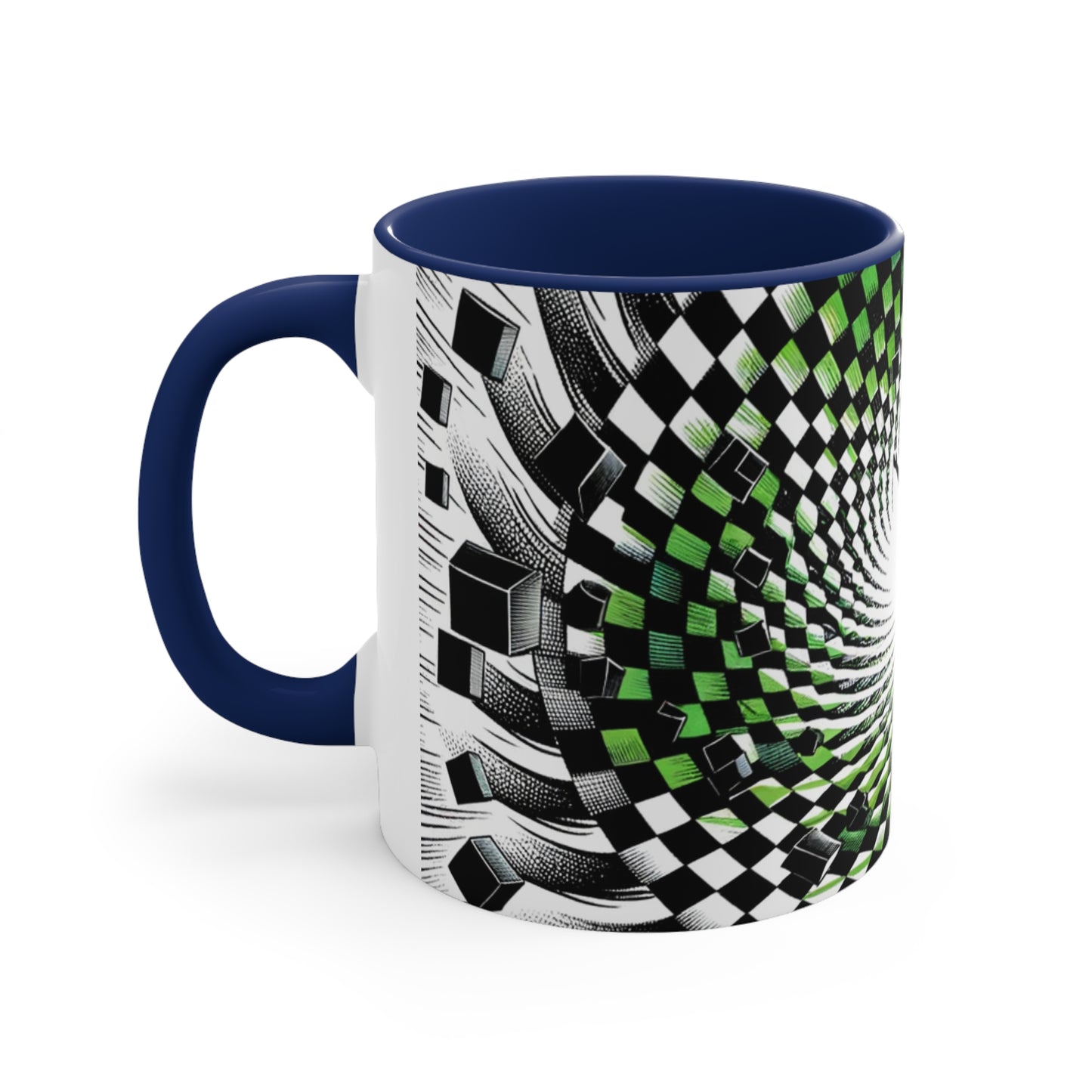 Surreal Vortex Illusion Accent Coffee Mug