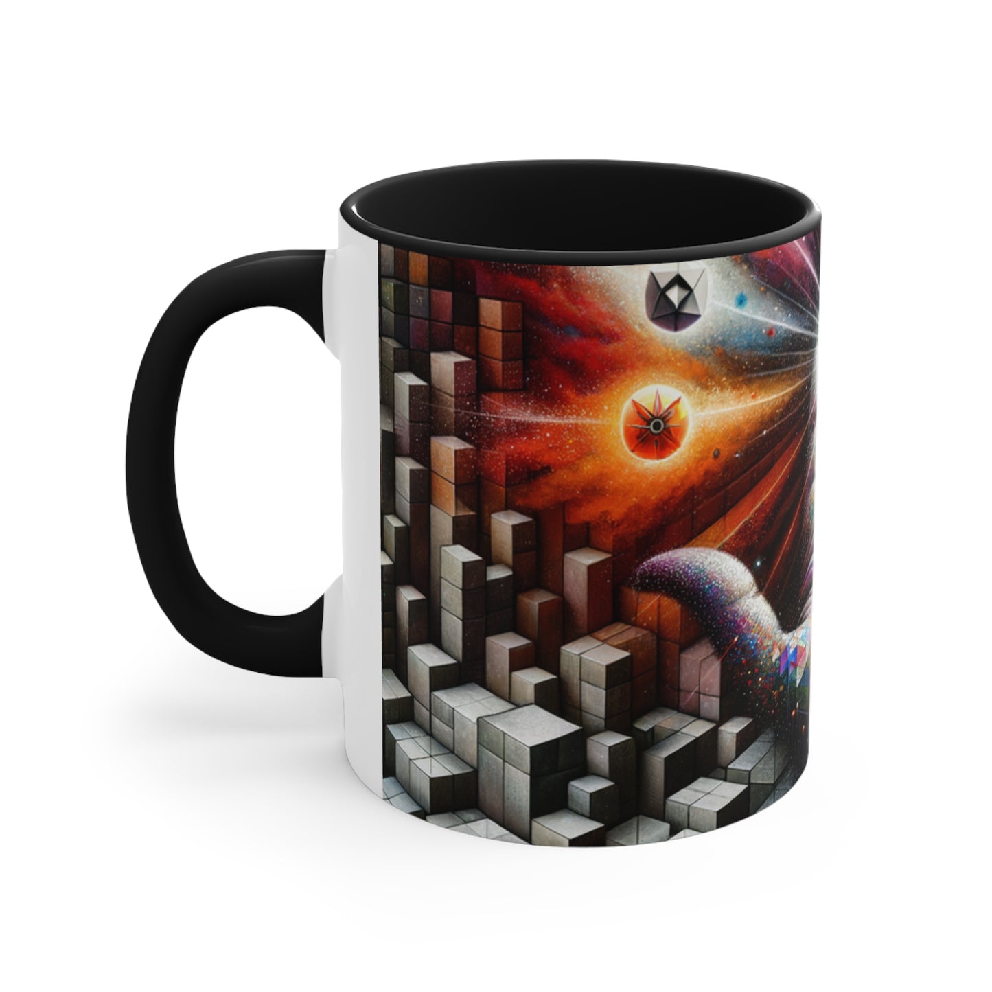 Cosmic Voyage Escher-Inspired Accent Coffee Mug