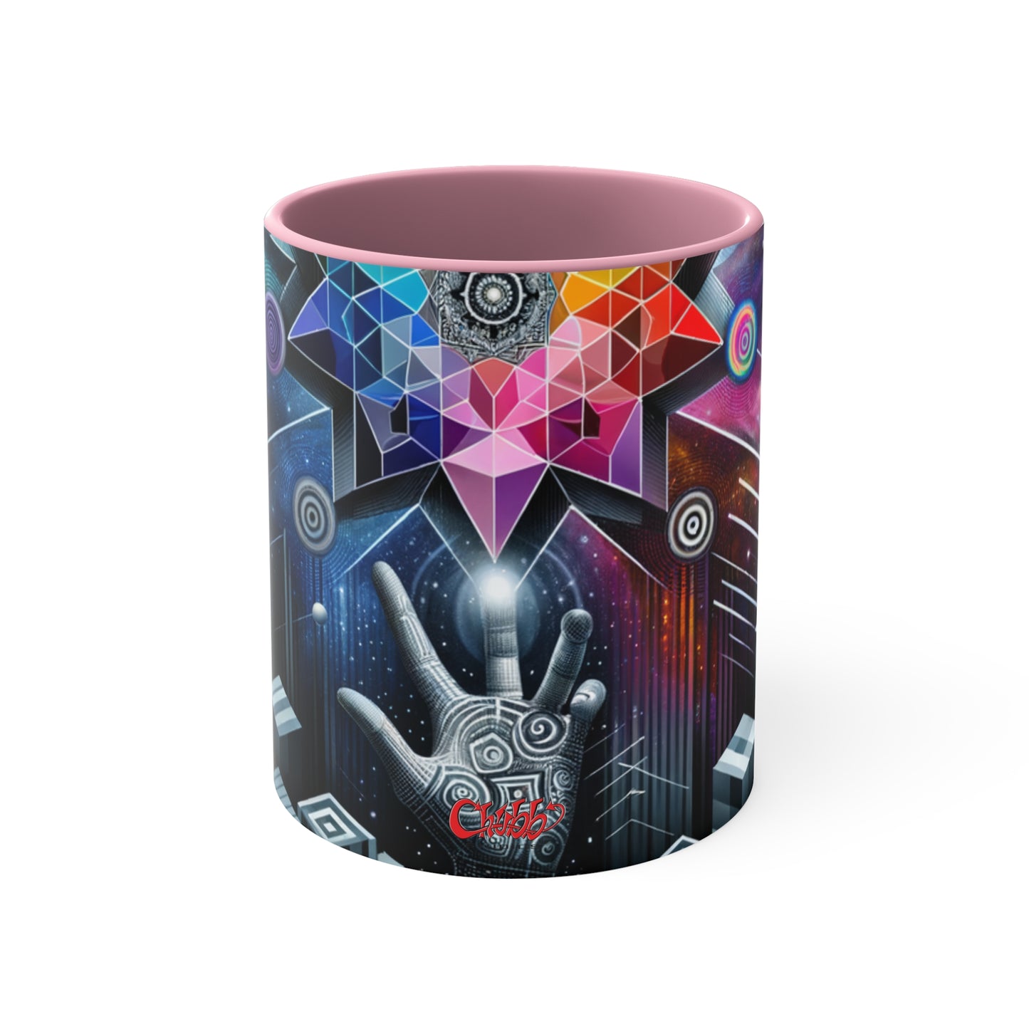 Cosmic Voyage Geometric Art Accent Coffee Mug